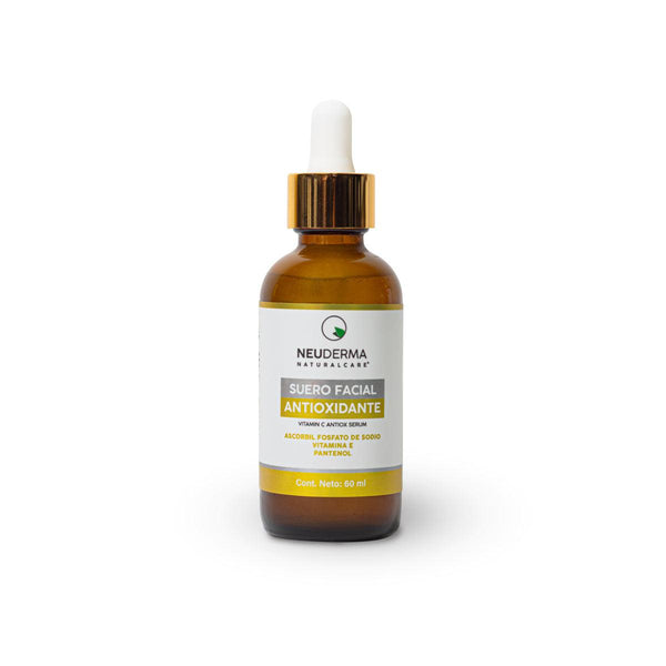 Serum Antioxidante con Vitamina C + Ácido Hialurónico + Pantenol + Vitamina E